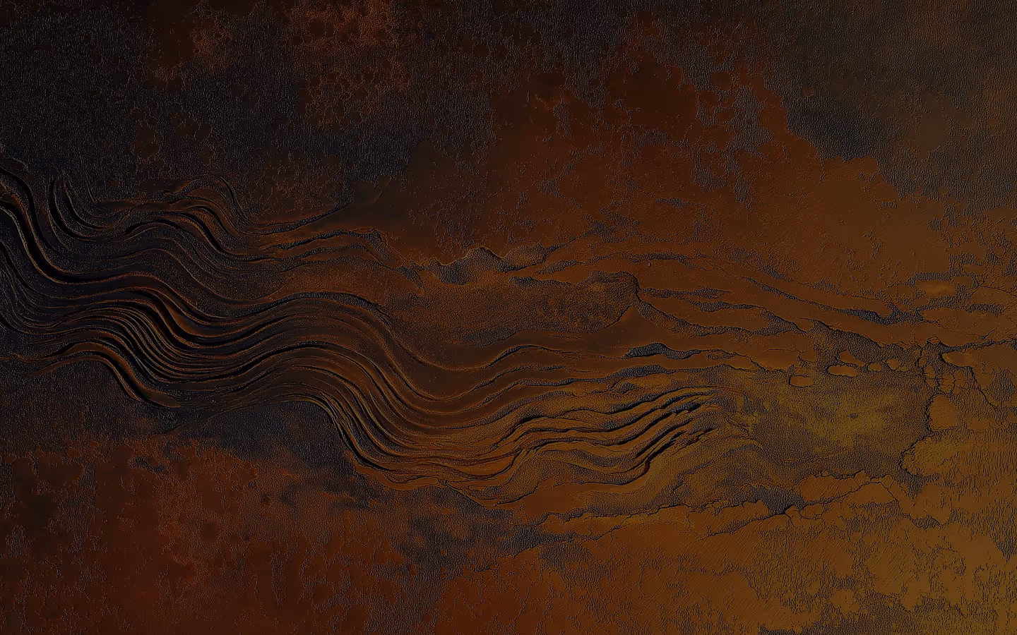 Abstract lacquer painting