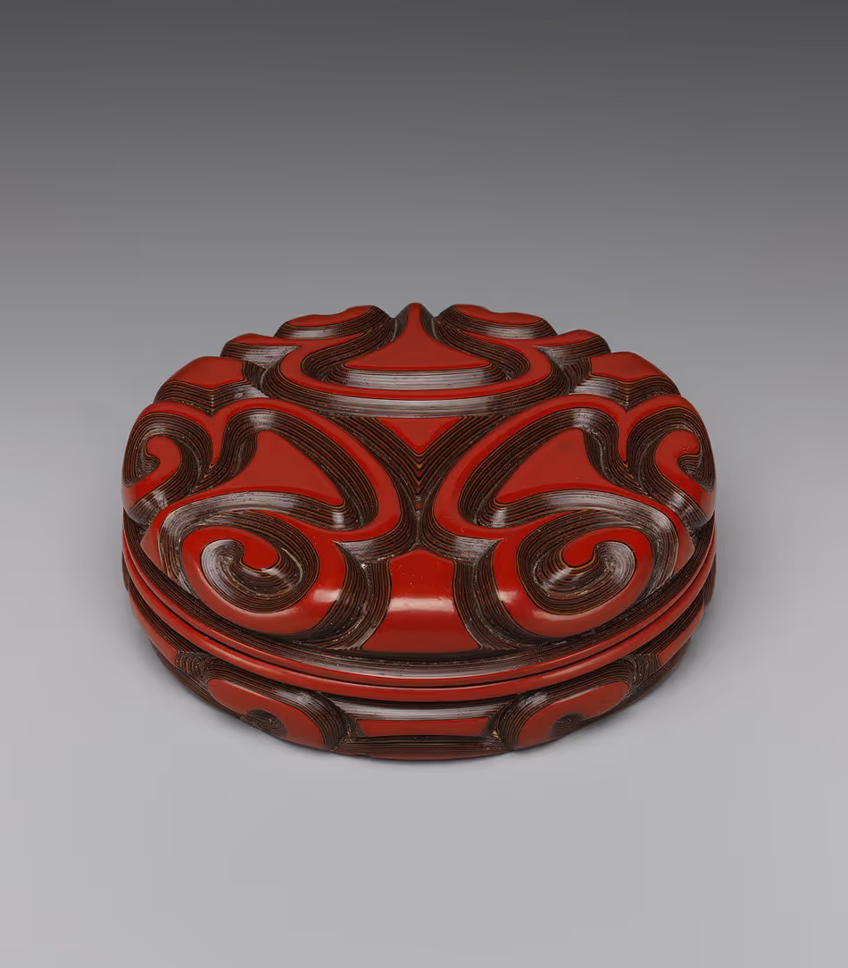 Incense Box with Pommel Scroll Design, Southern Song dynasty